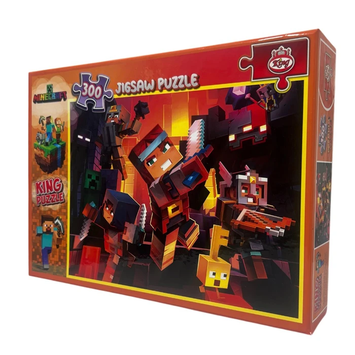 پازل 300 تکه کینگ مدل ماینکرافت مناسب برای 6 سال به بالا