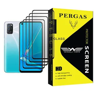 Waily Nice Pergas Glass MIX004 Screen Protector For Oppo A92 Pack Of 4