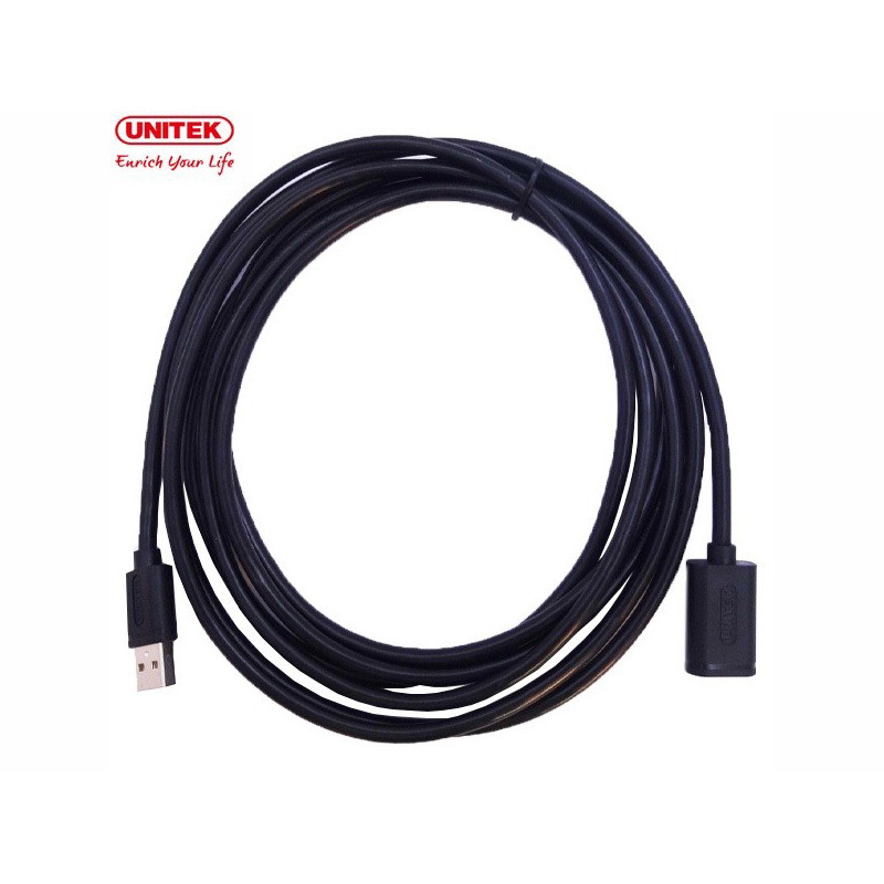 کابل افزایش طول USB 2.0 یونیتک مدل Y-C418G طول 5 متر
