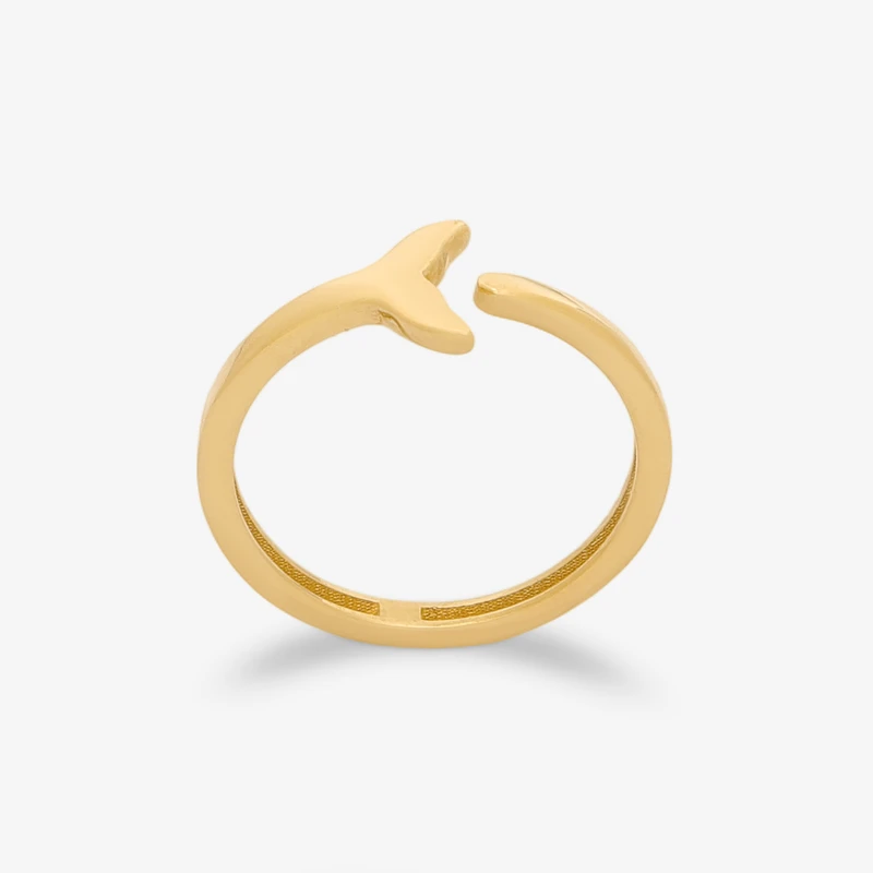 انگشتر طلا 18 عیار زنانه گلدم مدل R353022