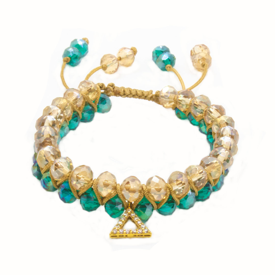 دستبند طلا 18 عیار زنانه مدل مثلث D0014
