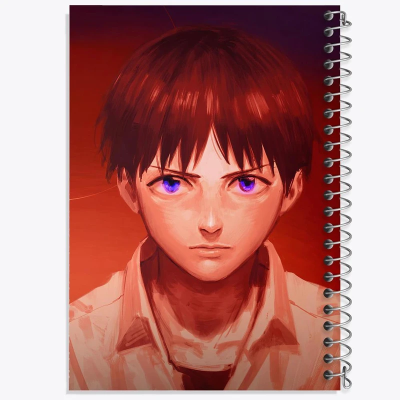 دفتر ژورنال نویسی 50 برگ خندالو مدل نقطه ای طرح شینجی انیمه اونگلیون کد 13823