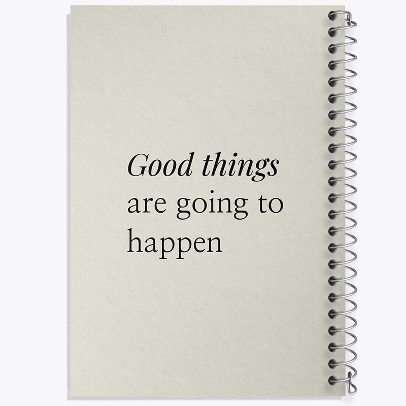 دفتر نقاشی 50 برگ خندالو طرح Good Things Are Going To Happen کد N2346