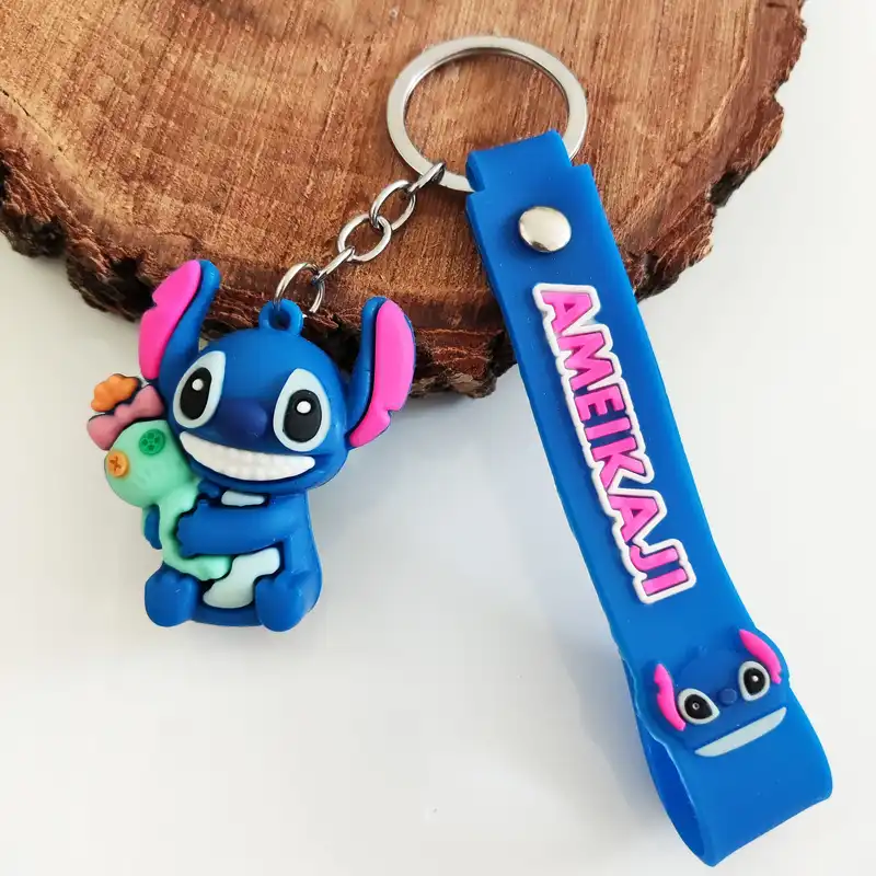 جاکلیدی مدل سیلیکونی طرح استیچ و عروسک کد DB26