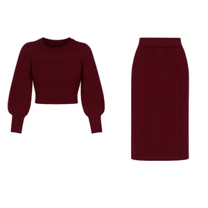 ست پلیور و دامن زنانه مدل B3