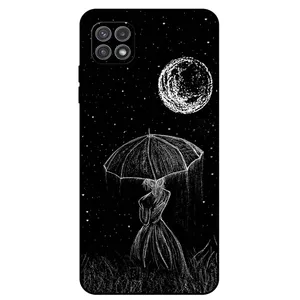 Megafone Girl and Moon 1369 Cover For Samsung Galaxy A22 5G