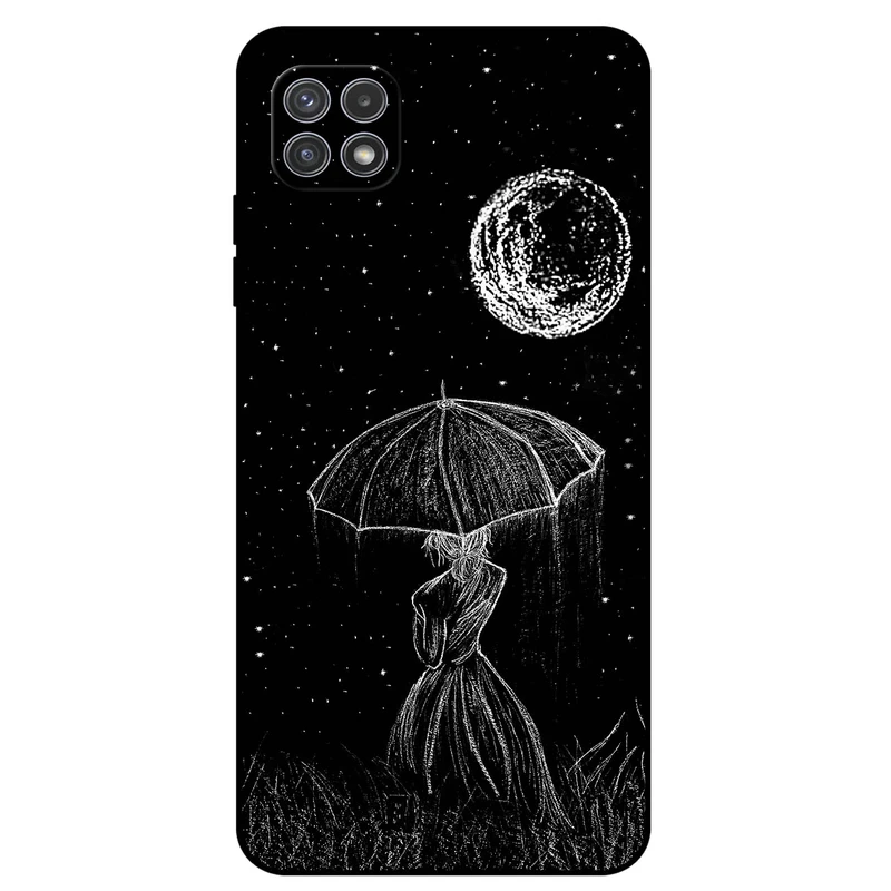 کاور مگافون طرح دختر و ماه مدل 1369 مناسب برای گوشی موبایل سامسونگ Galaxy A22 5G