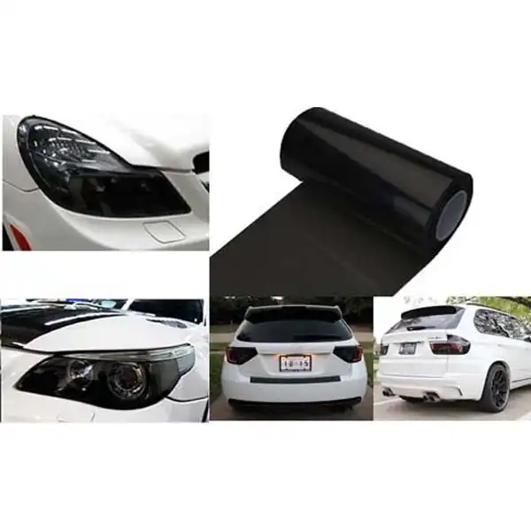 برچسب دودی چراغ خودرو کد100 رول 2 متری