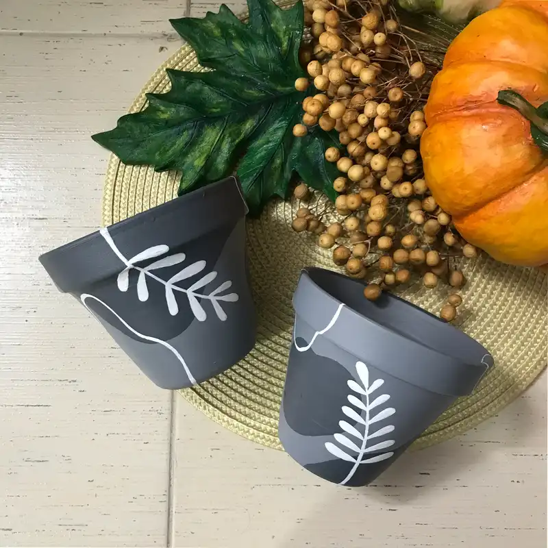 گلدان سفالی پاستل گالری مدل کاج کد 5