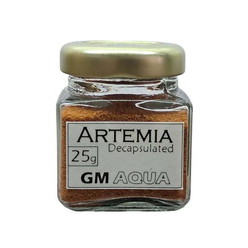 غذای ماهی جی‌ام آکوآ مدل دکپسوله آرتمیا وزن 25 گرم