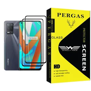 Waily Nice Pergas Glass MIX002 Screen Protector For Realme V13 5G Pack Of 2