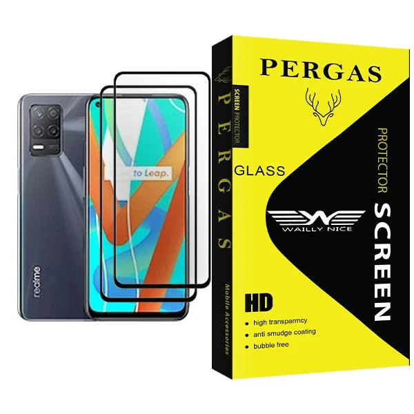 محافظ صفحه نمایش وایلی نایس مدل Pergas Glass MIX002 مناسب برای گوشی موبایل ریلمی V13 5G بسته دو عددی