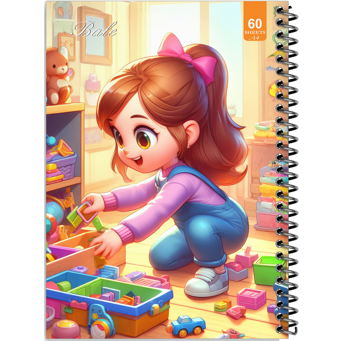 دفتر نقاشی 60 برگ انتشارات بله طرح فانتزی دخترانه کد A4-O525