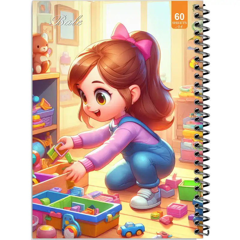 دفتر نقاشی 60 برگ انتشارات بله طرح فانتزی دخترانه کد A4-O525