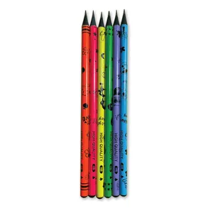 مداد مشکی مدل رنگی بسته 6 عددی