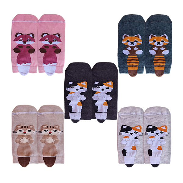 جوراب زنانه ال سون مدل کیتن کد PH651  بسته 5 عددی