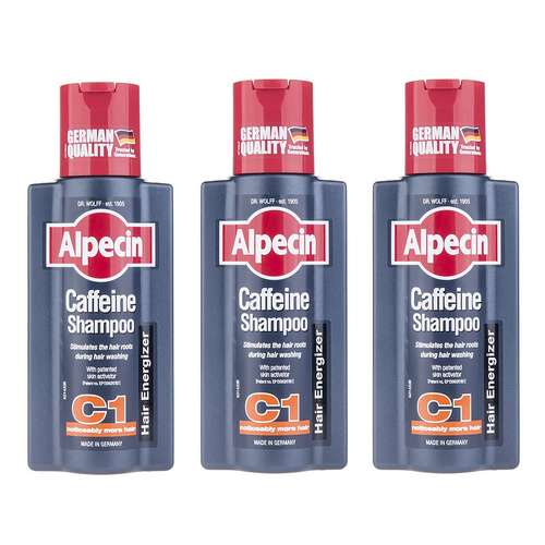 شامپو مو آلپسین مدل Caffeine C1 حجم 250 میلی لیتر مجموعه 3 عددی