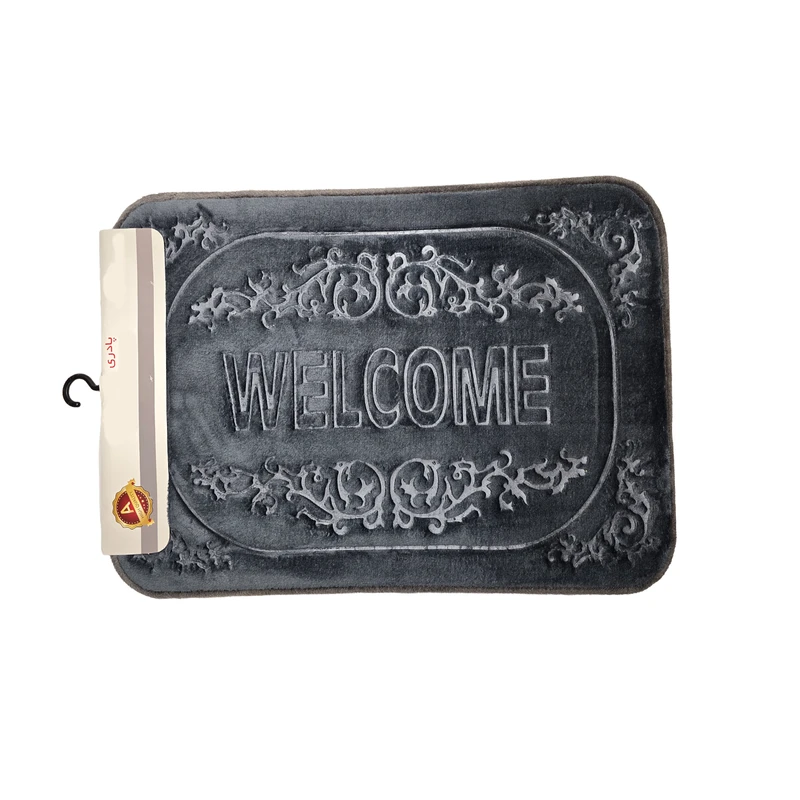 پادری مدل مخمل خوش آمدید(welcome)  سایز 75x50x1.5 سانتی‌متر مناسب برای فضای داخلی