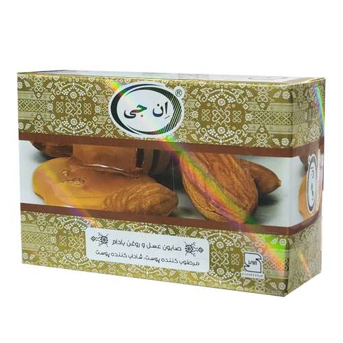 صابون شستشو ان جی مدل عسل و روغن بادام وزن 100 گرم
