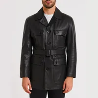 کت چرم مردانه چرم مشهد مدل M0579