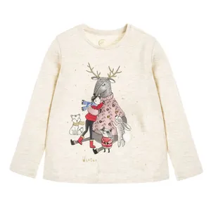 تی شرت آستین بلند دخترانه کول کلاب مدل CCG1916804