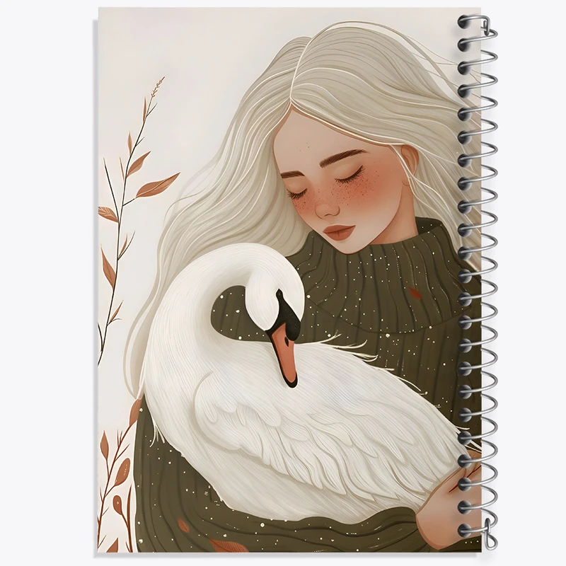 دفتر ژورنال نویسی 50 برگ خندالو مدل نقطه ای طرح دخترانه کد F6872