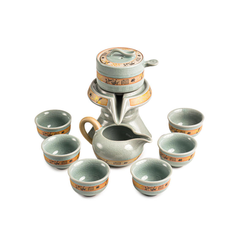 سرویس چای خوری 8 پارچه مدل چرخشی کد H