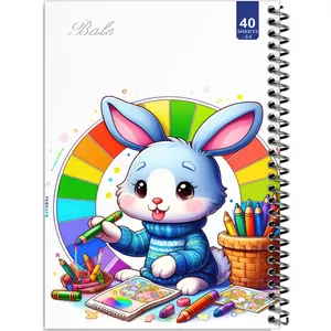 دفتر نقاشی 40 برگ انتشارات بله طرح خرگوش در حال طراحی کد A4-K183
