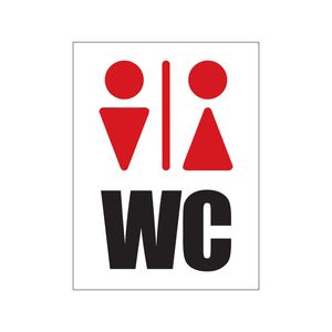 برچسب راهنما طرح  دستشویی WC مدل HO-04