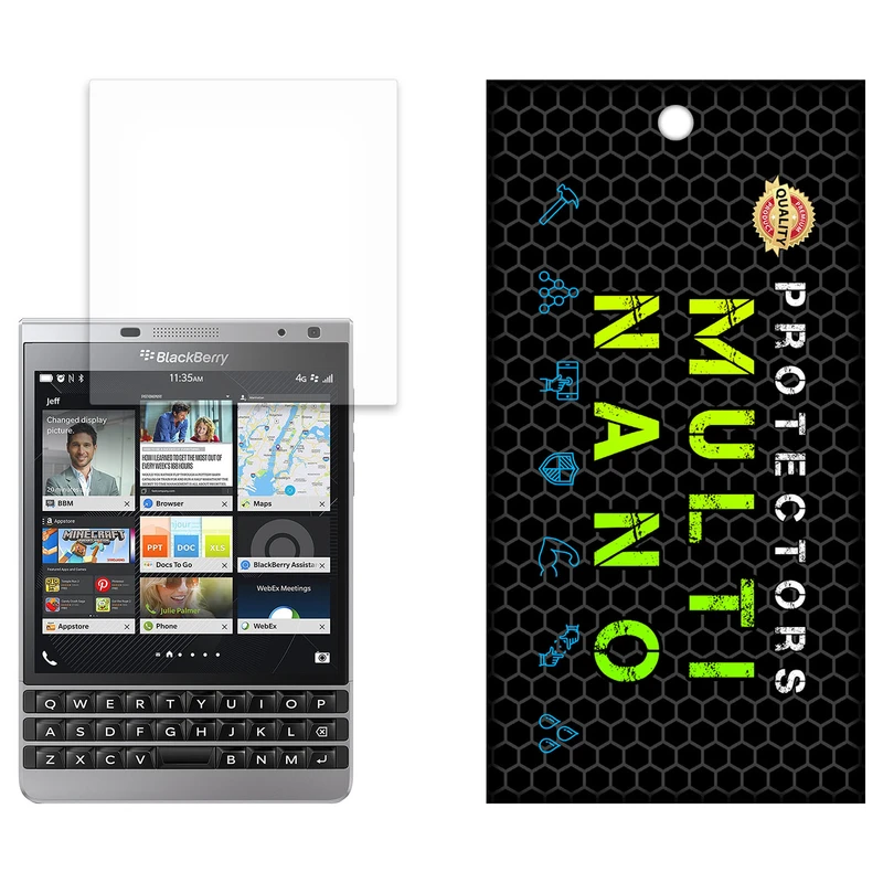 محافظ صفحه نمایش مات مولتی نانو مدل X-S1M مناسب برای گوشی موبایل بلک بری Passport Silver Edition