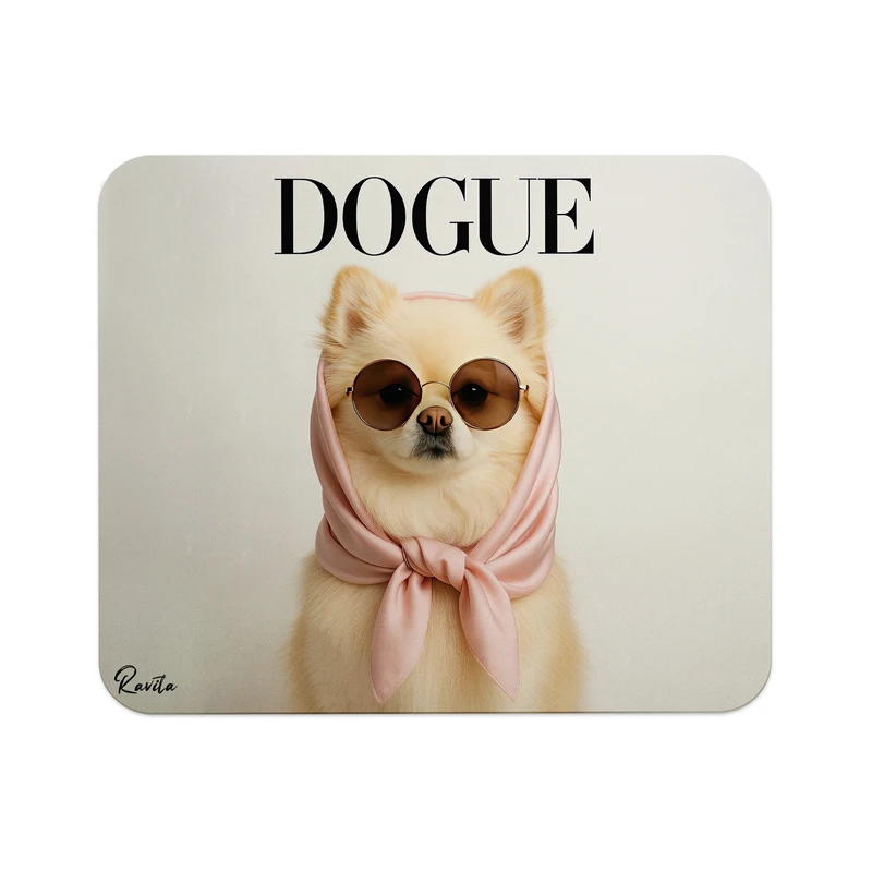 ماوس پد راویتا مدل خانم سگ کد 3706 سایز 24*19 سانتی متر