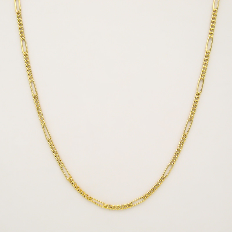 زنجیر طلا 18 عیار زنانه کاپانی مدل فیگارو کد KZ002