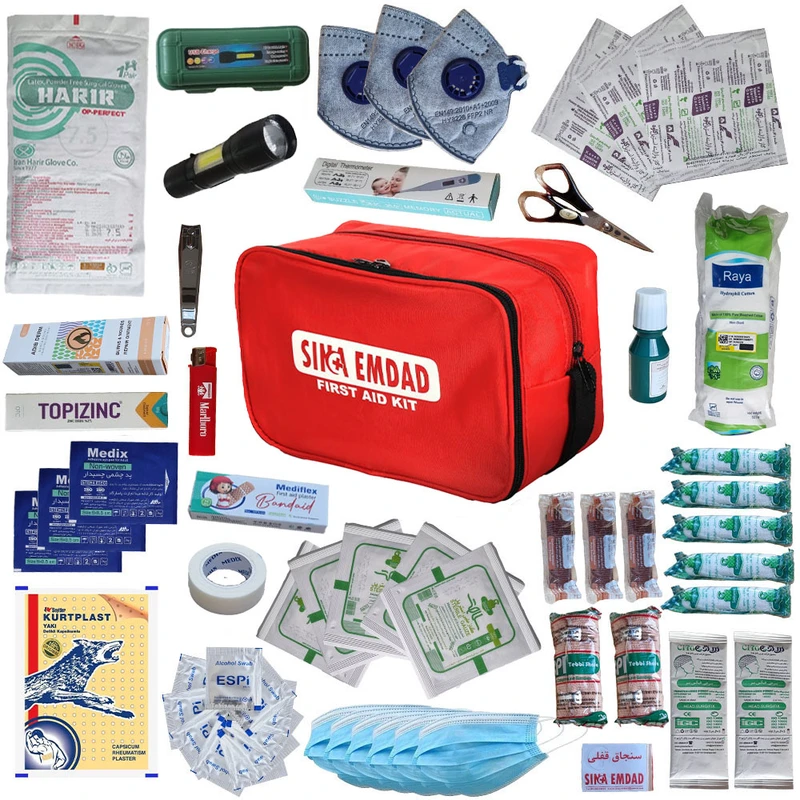 کیف کمکهای اولیه سینا امداد مدل A001R مجموعه 70 عددی