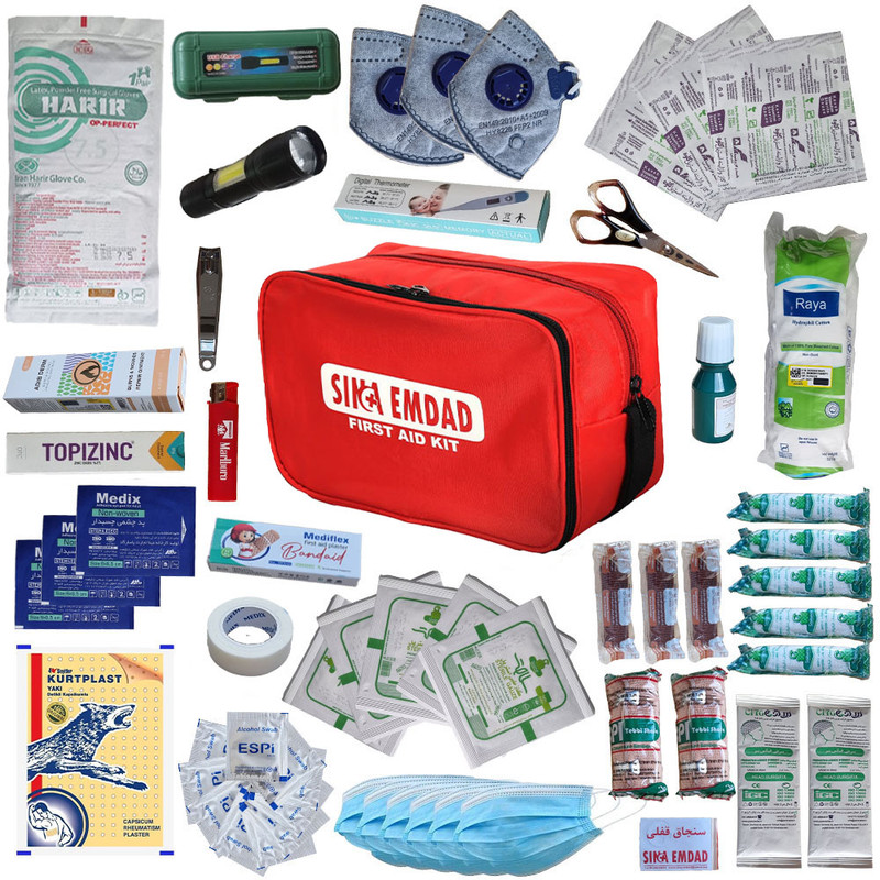 کیف کمکهای اولیه سینا امداد مدل A001R مجموعه 70 عددی