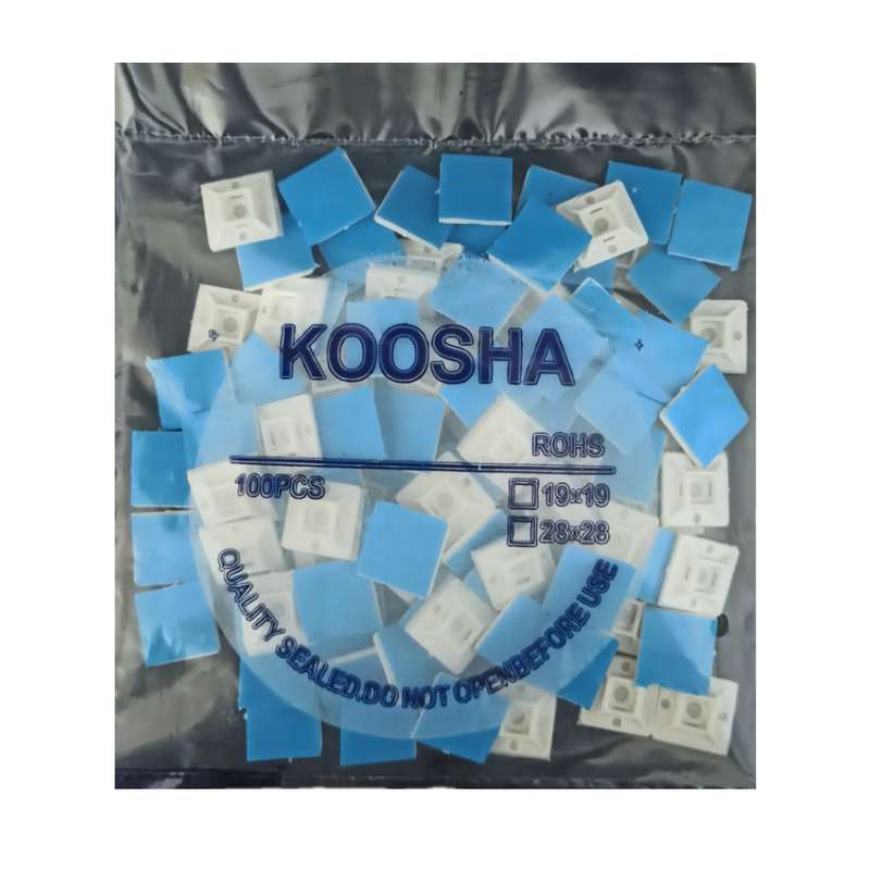 پایه بست کمربندی کوشا مدل ROSH بسته 100 عددی پایه بست کمربندی کوشا مدل ROSH بسته 100 عددی