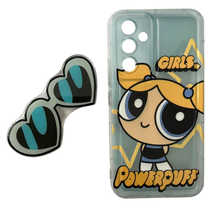 کاور مدل فانتزی طرح Power Puff Girls کد 527 مناسب برای گوشی موبایل سامسونگ Galaxy A54 به همراه پاپ سوکت