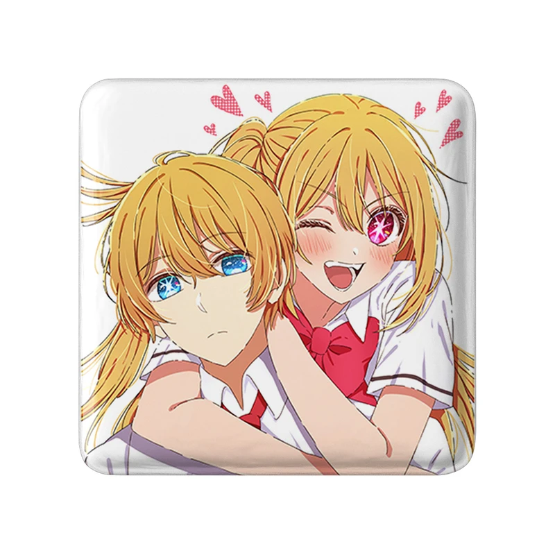 پیکسل خندالو طرح آکوا و روبی انیمه اوشی نو کو مدل مربعی کد 31225