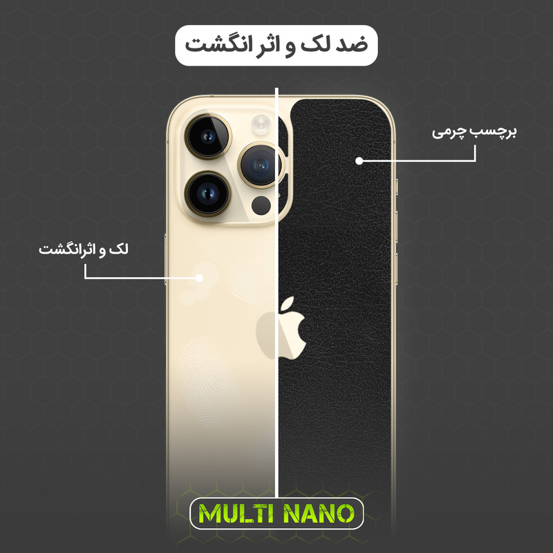 برچسب پوششی مولتی نانو طرح چرم مدل X-F1L مناسب برای گوشی موبایل شیائومی Poco C71