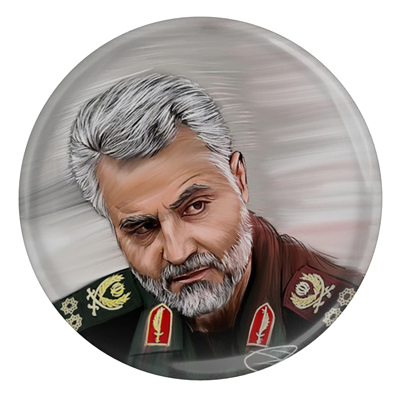 مگنت مدل S12583 طرح نقاشی سردار شهید حاج قاسم سلیمانی