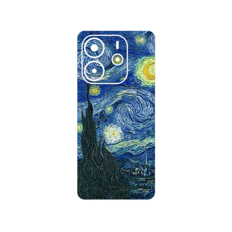 برچسب پوششی ماهوت مدل The Starry Night of van Gogh مناسب برای گوشی موبایل شیائومی Redmi Note 14 4G