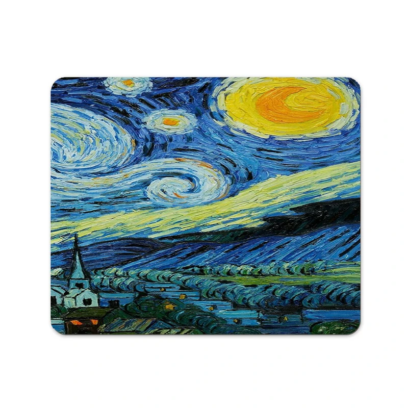 ماوس پد پاد آفرین مدل شب های پرستاره ونگوک کد P161 سایز 24*19 سانتی متر 