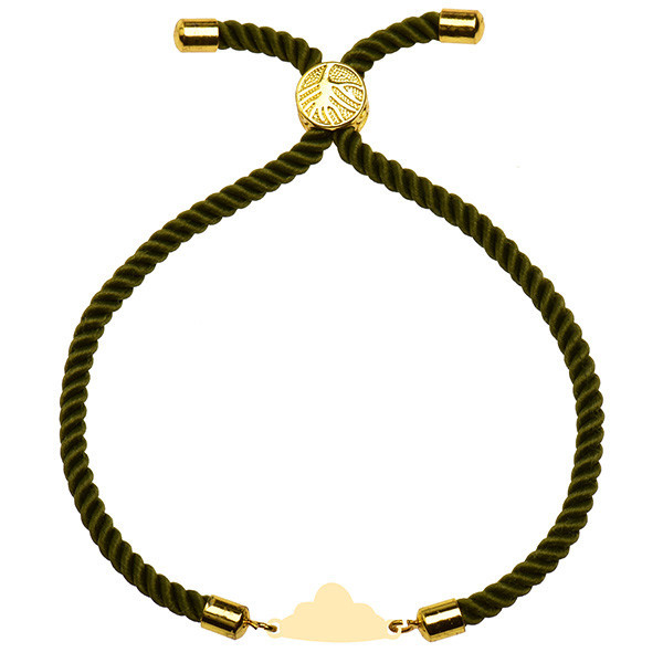 دستبند طلا 18 عیار زنانه الن نار مدل ابر 1745
