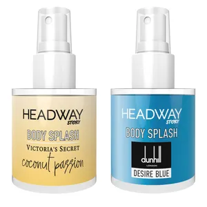 بادی اسپلش هدوی استوری مدل دانهیل دیزایر بلو و ویکتوریا سکرت کوکونات پشن حجم 90 میلی‌ لیتر مجموعه دو عددی