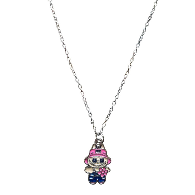 گردنبند دخترانه مدل لبوبو کد mn 14