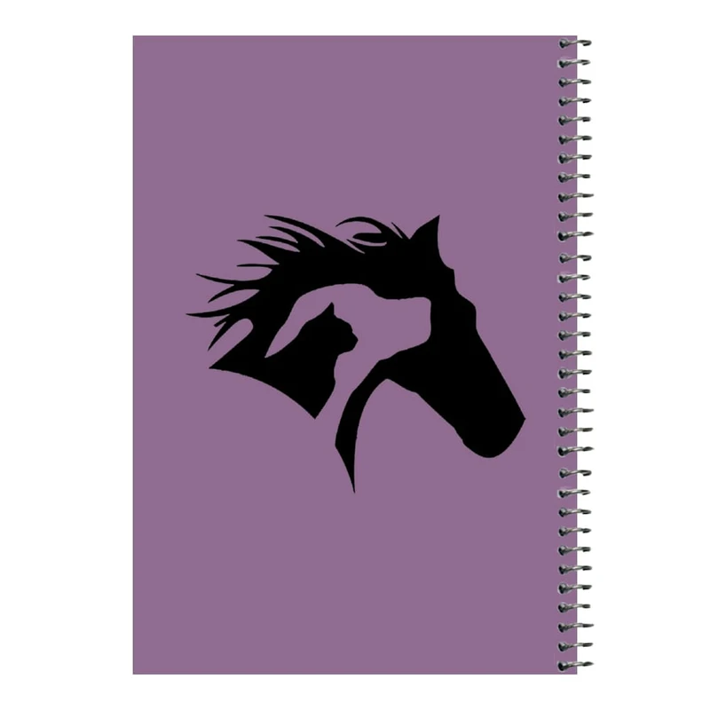 دفتر مشق 80 برگ اس جی مدل حیوانات     