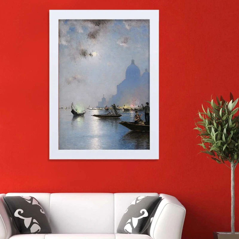 تابلو گالری استاربوی طرح دریا و کشتی مدل هنری HL227