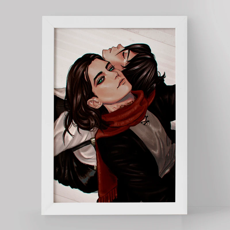 تابلو خندالو مدل میکاسا و ارن انیمه اتک آن تایتان کد 11043