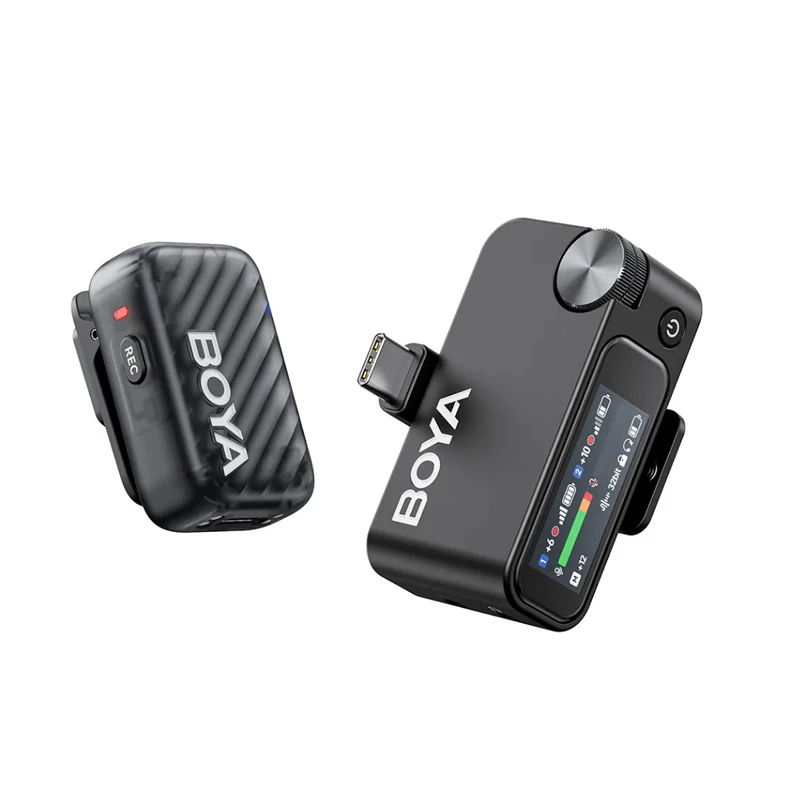 میکروفون بی سیم تک کاربره بویا مدل 2-03 با درگاه اتصال تایپ سی