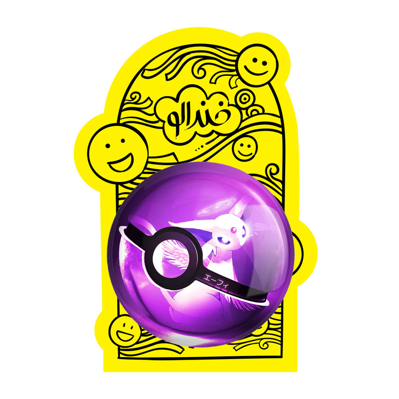 آینه جیبی خندالو طرح پیکاچو انیمه پوکمون مدل تاشو کد 17394