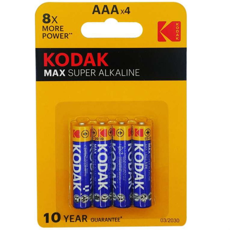 باتری نیم قلمی کداک مدل MAX alkaline بسته چهار عددی